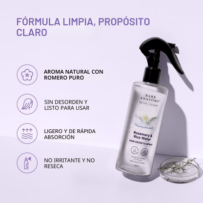 🌿 BARE ANATOMY – SPRAY CAPILAR DE ROMERO | CRECIMIENTO Y VOLUMEN