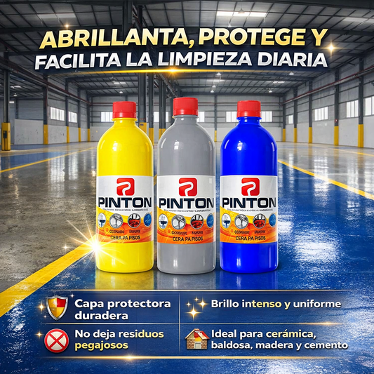 Cera Plástica Pinton de 1 Litro: Abrillanta, protege y facilita la limpieza diaria ✨