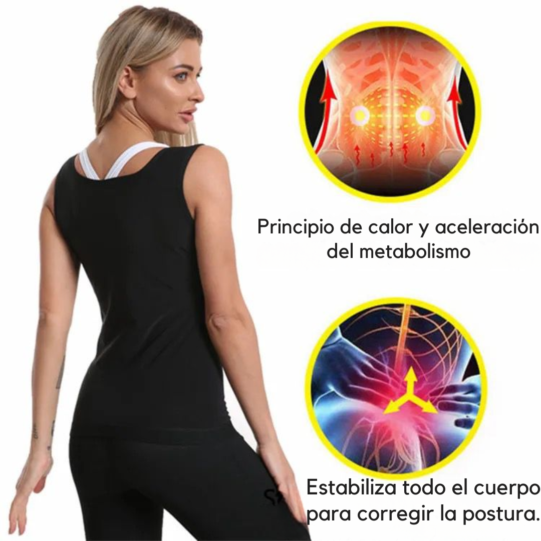 Faja Chaleco Térmica Efecto Sauna: te ayuda a sudar más, bajas de peso y luces una silueta más definida | Quema más calorías y reduce los gorditos | Aprovecha PROMO HOY 🔥