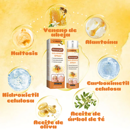 Spray reparador de uñas Fórmula Alemana | Elimina el hongo de tus uñas hasta su raíz – uñas limpias, fuertes y recuperadas en solo 4 semanas | PROMO HOY 2X1 🛒
