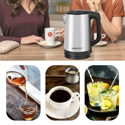 Hervidor Eléctrico Sokany 2.3L – Agua caliente en minutos sin estufa ni esperas