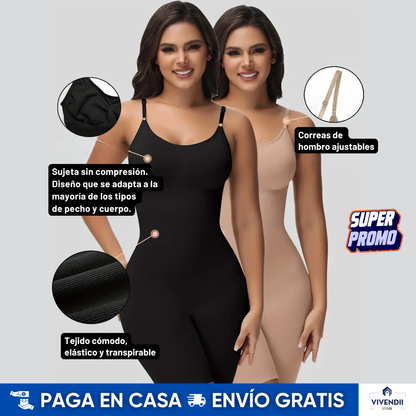 Body Moldeador sin costuras: moldea, realza y con total comodidad todo el día | ¡No esperes más para sentirte y verte increíble! Oferta HOY 🛒