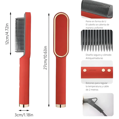 Cepillo Alisador Iónico para todo tipo de Cabello | Domina el frizz y ahorra tiempo ✨