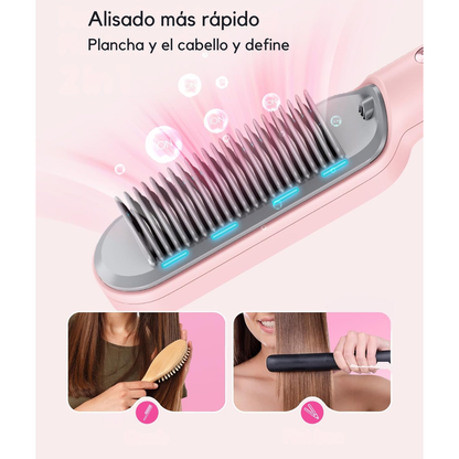 Cepillo Alisador Iónico para todo tipo de Cabello | Domina el frizz y ahorra tiempo ✨