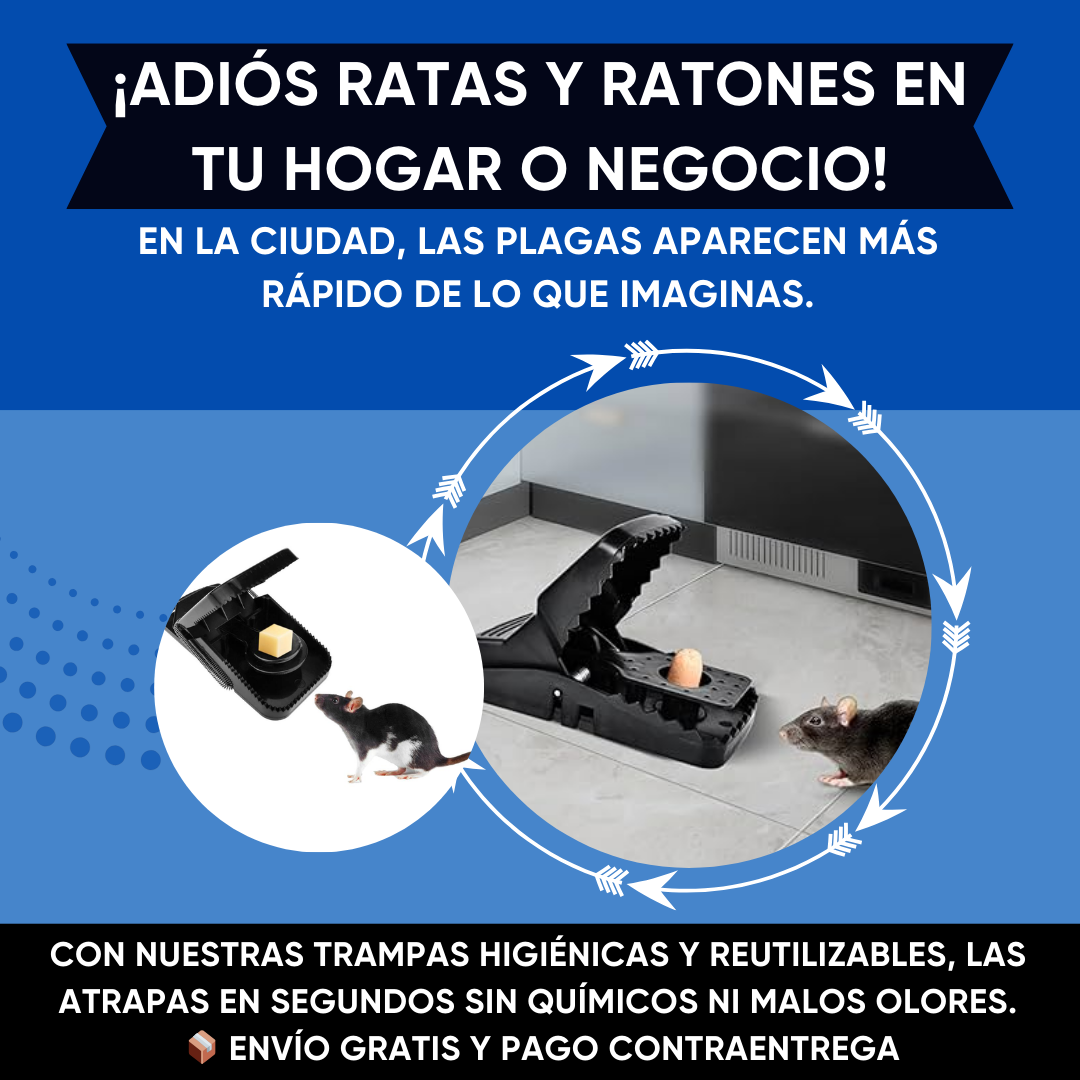 ¡Elimina Roedores Rápido y Seguro! | La solución definitiva, eficaz y reutilizable | GARANTÍA DE SATISFACCIÓN 🛒