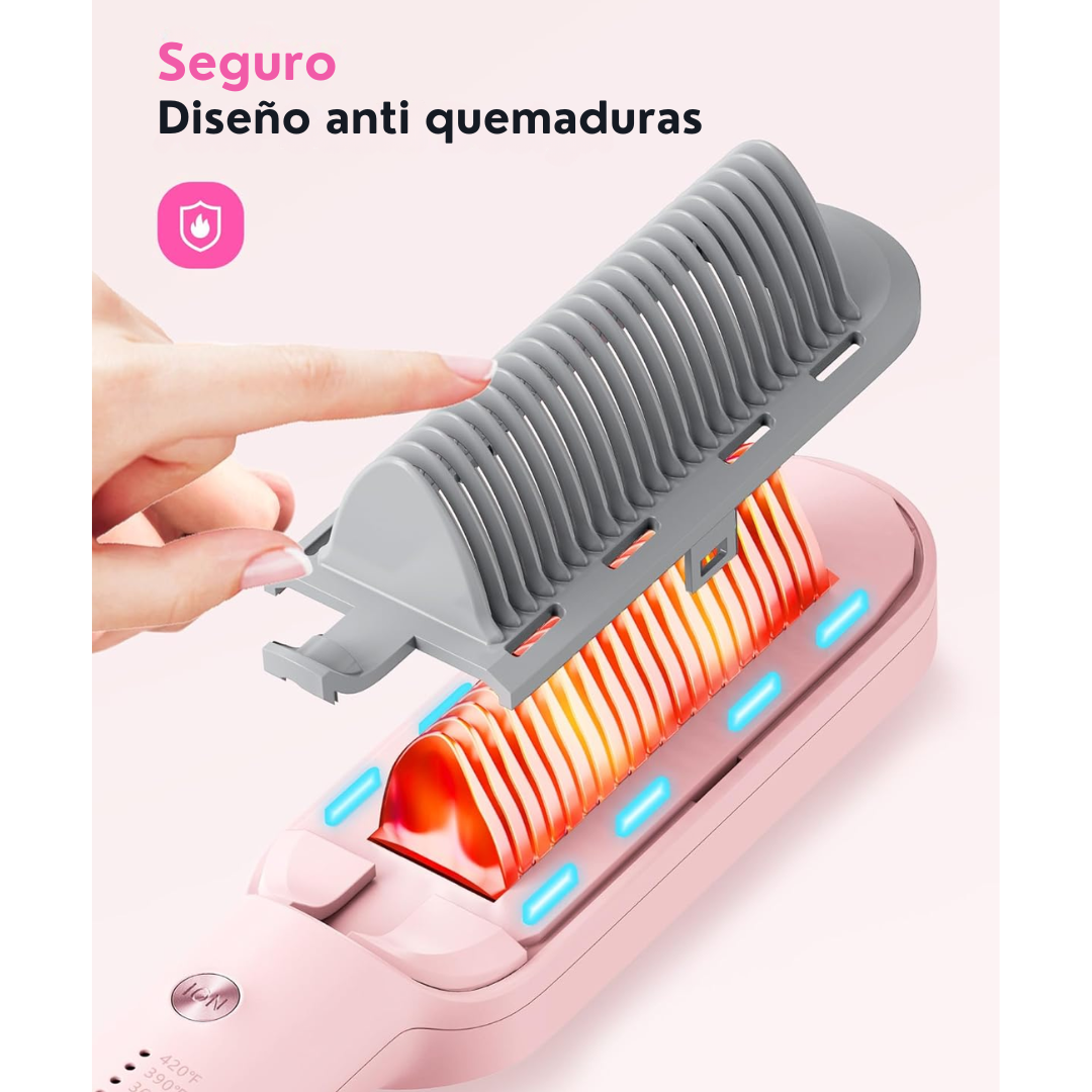 Cepillo Alisador Iónico para todo tipo de Cabello | Domina el frizz y ahorra tiempo ✨