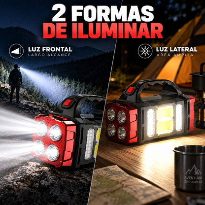 LINTERNA SÚPER POTENTE 4 LED ⚡ | TODO TERRENO 💥