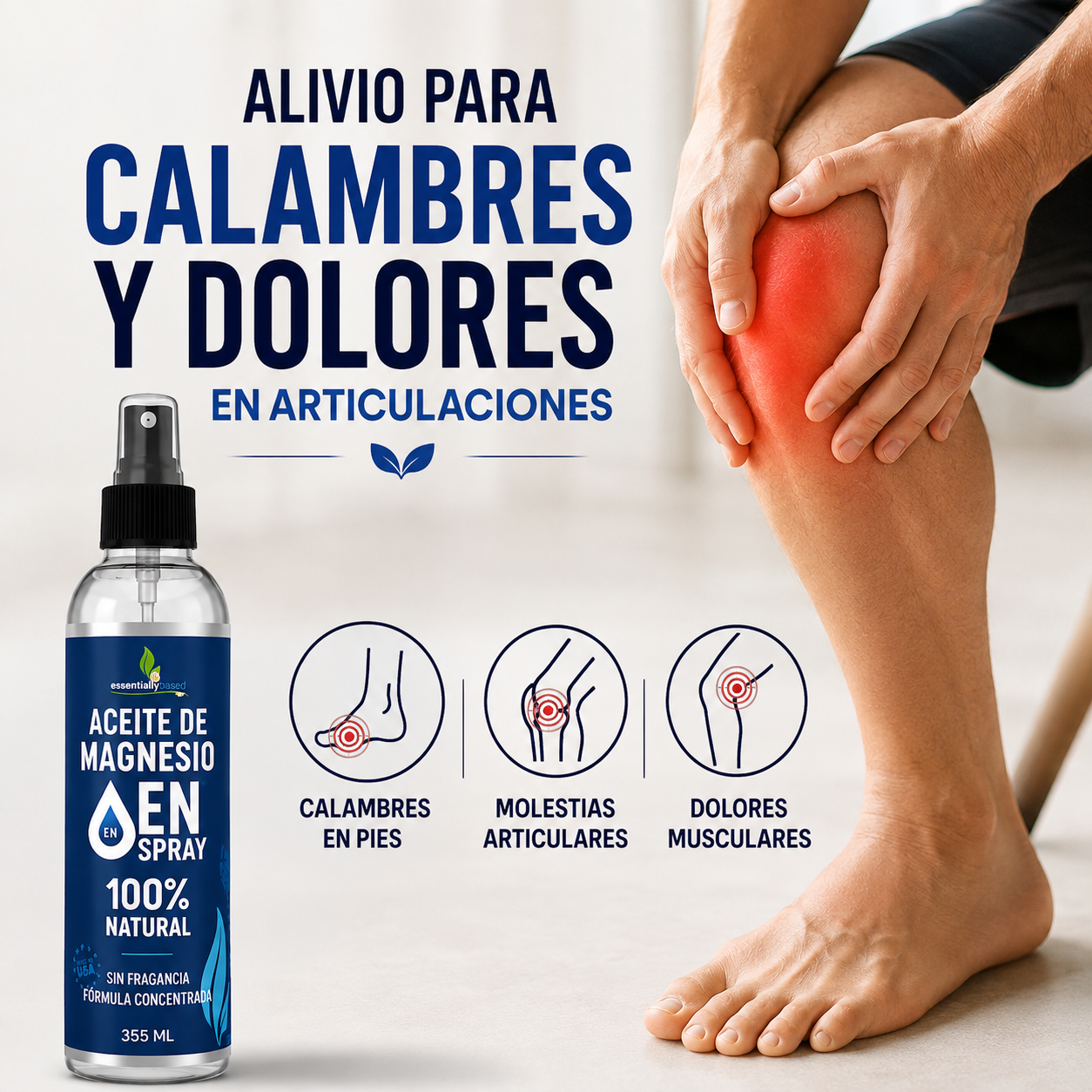MAGNESIO EN SPARY OIL | ALIVIO PARA TUS ARTICULACIONES 💧🦵