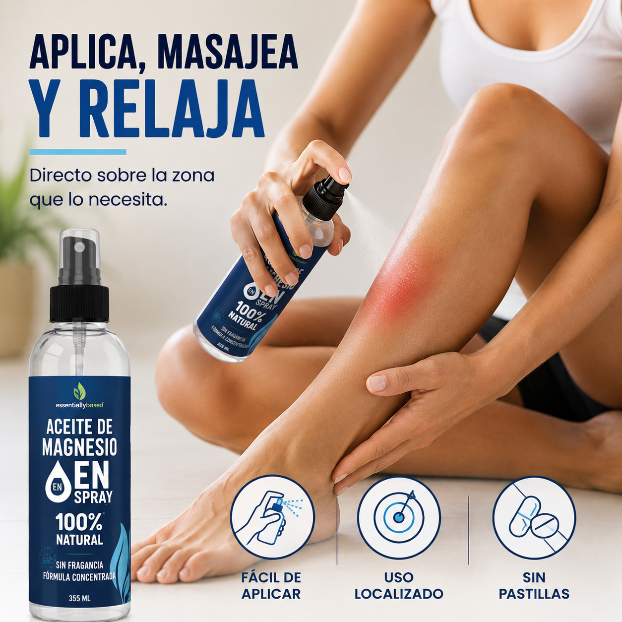 MAGNESIO EN SPARY OIL | ALIVIO PARA TUS ARTICULACIONES 💧🦵