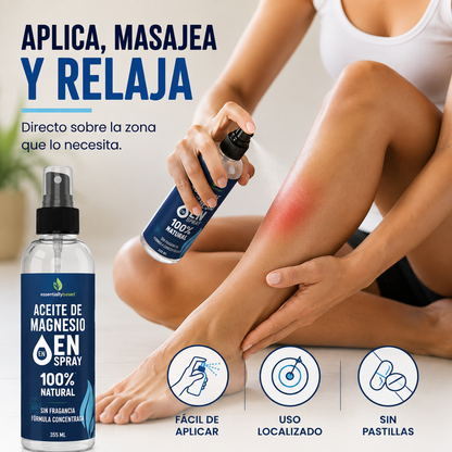MAGNESIO EN SPARY OIL | ALIVIO PARA TUS ARTICULACIONES 💧🦵
