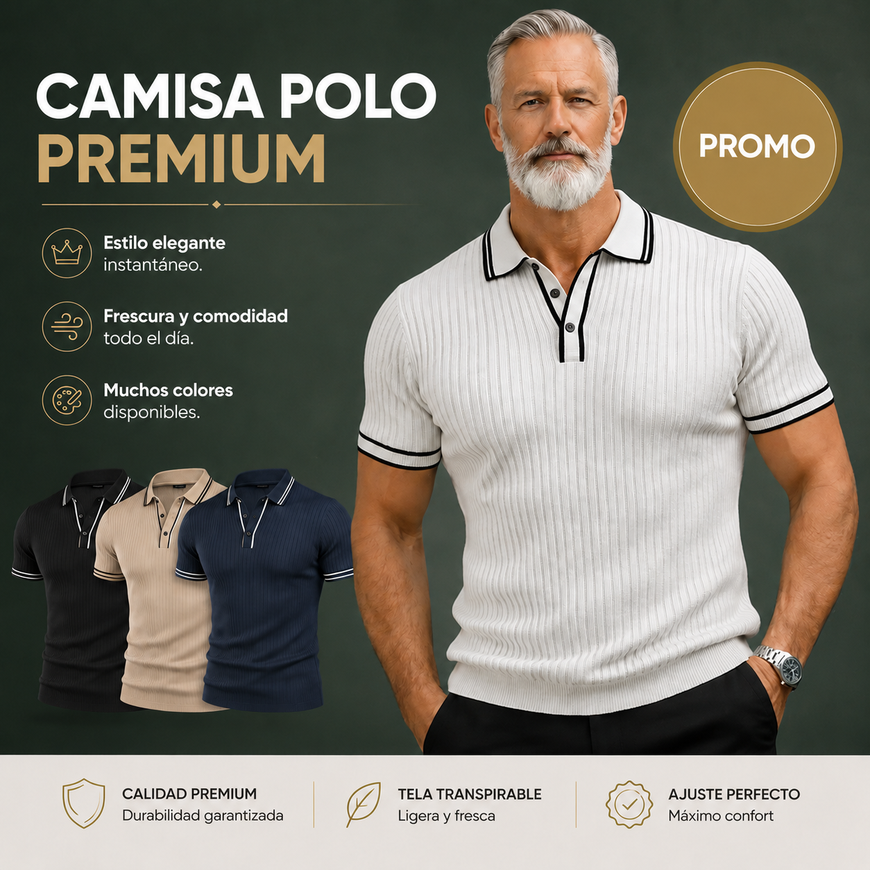CAMISA POLO PREMIUM 👔 | CALIDAD Y ELEGANCIA 💎⚡️