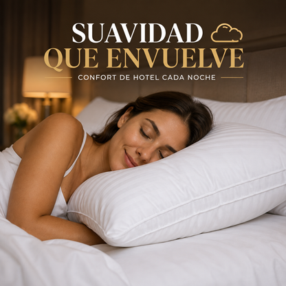 SET X2 ALMOHADAS HOTELERAS | SUAVES Y ESPONJOSAS ☁️ ✨