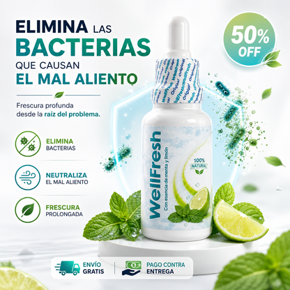 WELL FRESH | ELIMINA BACTERIAS QUE CAUSAN MAL ALIENTO ✨ 🦠