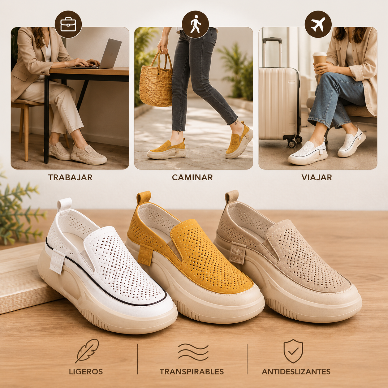 MOCASÍN ORTOPÉDICO DAMA 👣 | MÁXIMA COMODIDAD ✨