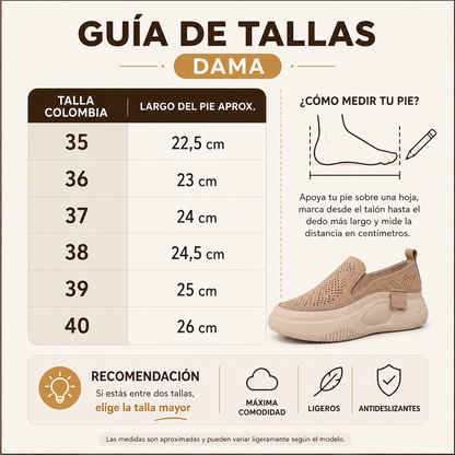 MOCASÍN ORTOPÉDICO DAMA 👣 | MÁXIMA COMODIDAD ✨