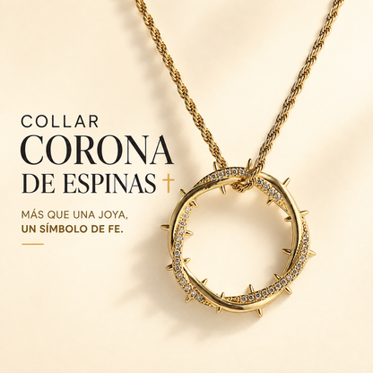 ✝️ COLLAR CORONA DE ESPINAS | SÍMBOLO DE FE 🙏🏻