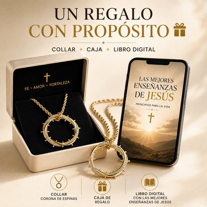 ✝️ COLLAR CORONA DE ESPINAS | SÍMBOLO DE FE 🙏🏻