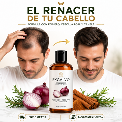 SHAMPOO EXCALVO | FUERZA Y VOLUMEN PARA TU CABELLO 🌱