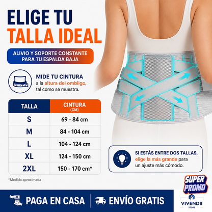 FAJA LUMBAR MAX SOPORTE | SOPORTE FIRME Y ALIVIA INMEDIATO 🛒