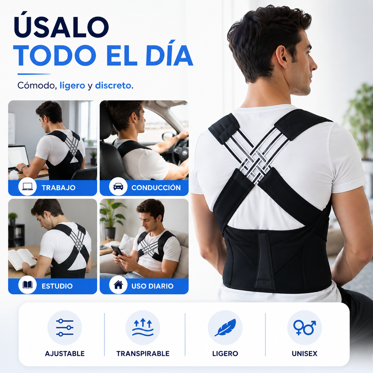 CORRECTOR DE POSTURA | MEJORA TU POSTURA NATURALMENTE ⭐