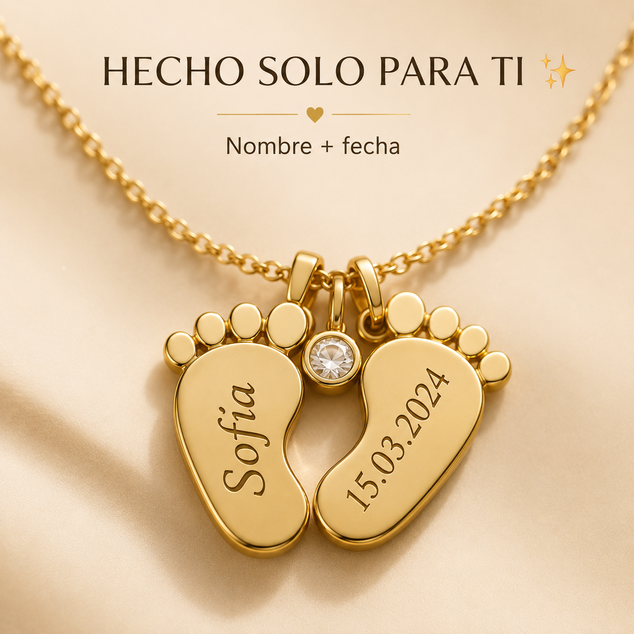 COLLAR HUELLA DE AMOR 👣 | PERSONALIZALO ❤️