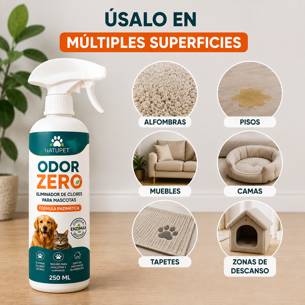 🐾 ODOR ZERO | ELIMINADOR DE OLORES 🐶🐱