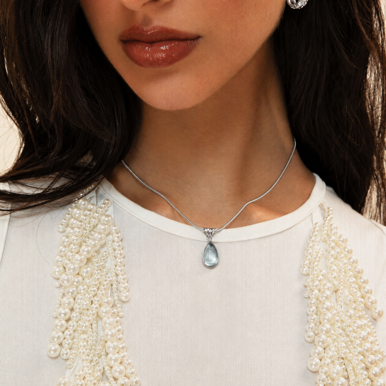 COLLAR GOTA DE AGUA 💧 ELEGANCIA PURA 💎😍