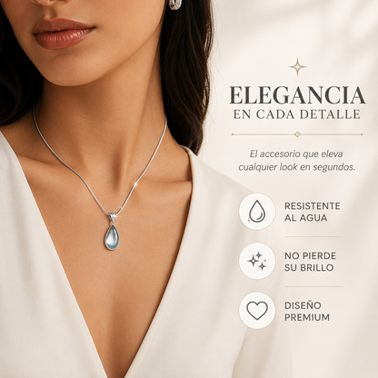 COLLAR GOTA DE AGUA 💧 ELEGANCIA PURA 💎😍
