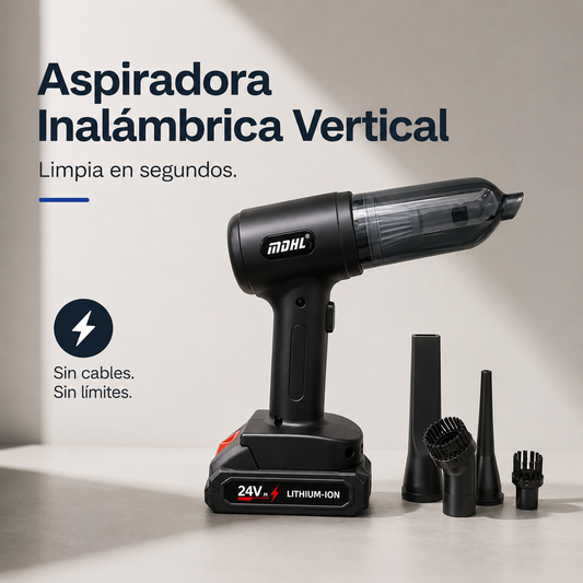 Aspiradora Inalámbrica Vertical - Limpia en segundos🍃