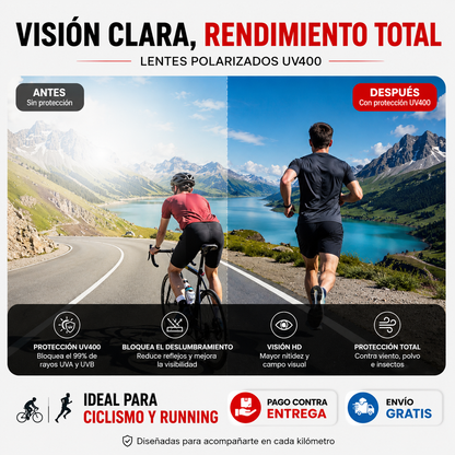 GAFAS PARA DEPORTE PREMIUM 💎 🕶️ | CICLISMO Y RUNING 💯