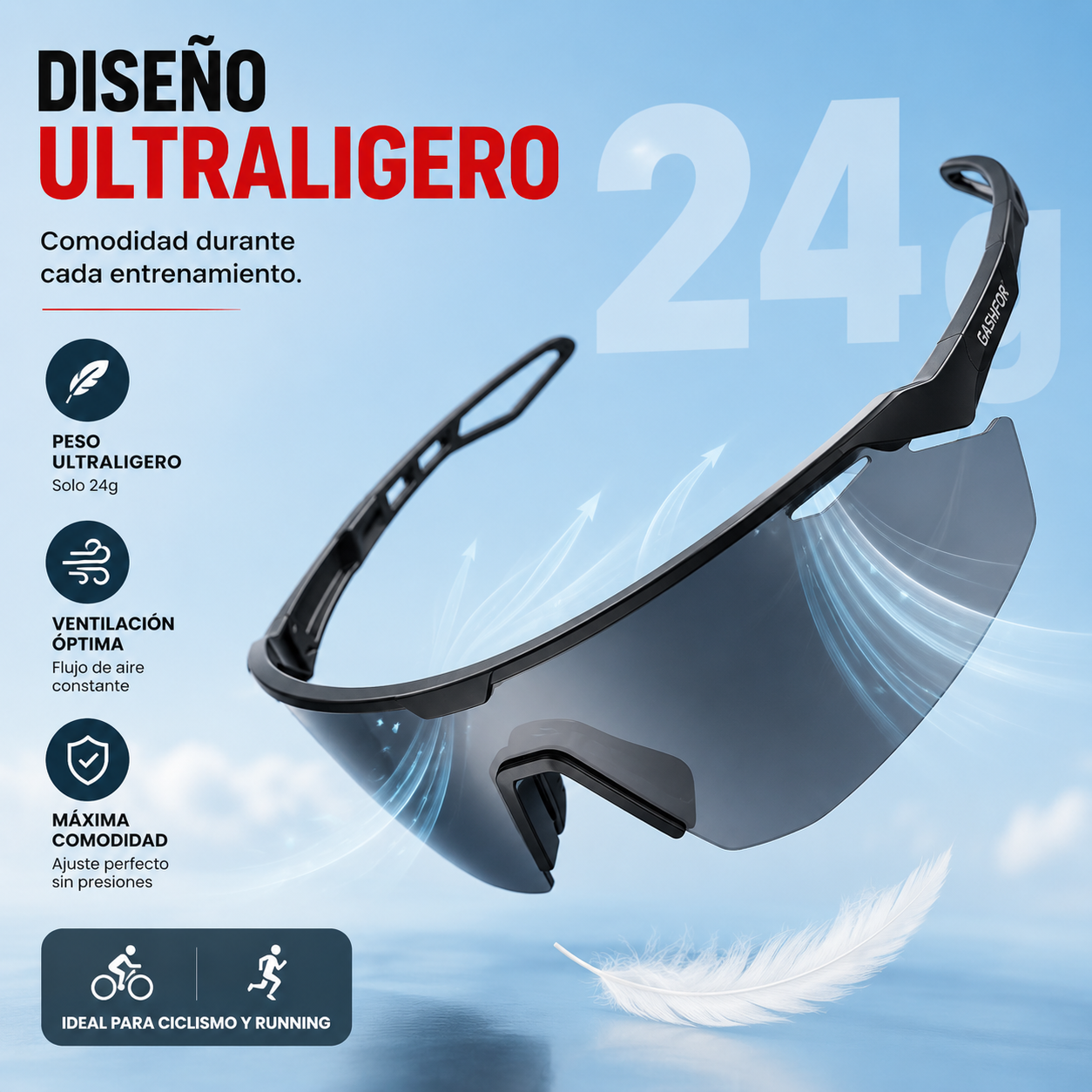 GAFAS PARA DEPORTE PREMIUM 💎 🕶️ | CICLISMO Y RUNING 💯