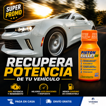ADITIVO PISTON BULLET BIO | PACK X5 🛒 MÁXIMO RENDIMIENTO ✅