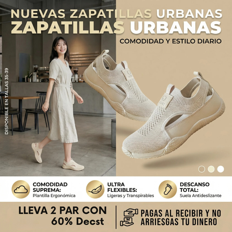 ZAPATILLAS ORTOPEDICAS ULTRAFLEX COMODIDAD EN CADA PASO.
