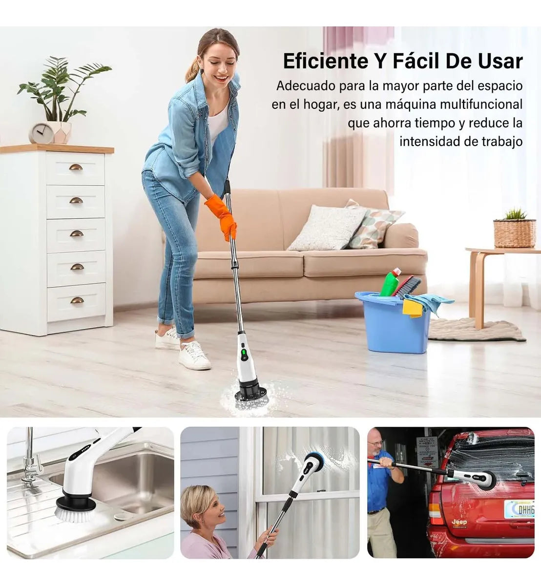 CEPILLO ELECTRICO MULTIUSOS 9 EN 1🪣 INCLUYE TODOS LOS ACCESORIOS🧽