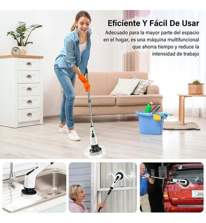 CEPILLO ELECTRICO MULTIUSOS 9 EN 1🪣 INCLUYE TODOS LOS ACCESORIOS🧽