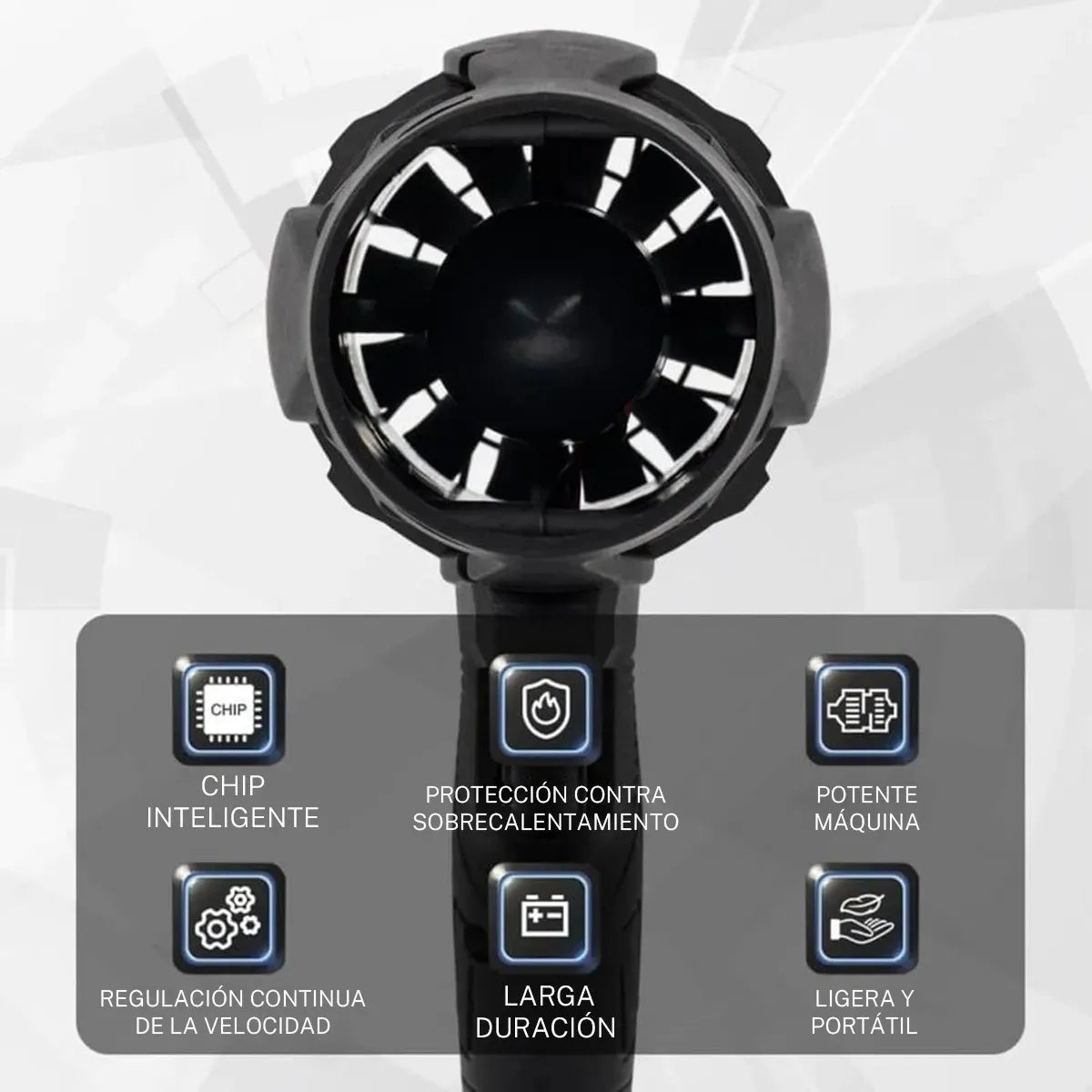 Soplador ULTRA POTENTE de 48 voltios: Incluye baterías y cargador