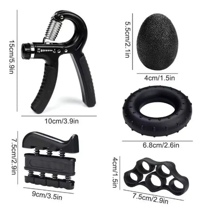 Set Hand Grip: Fortalece manos, dedos y antebrazos | Incluye Obsequio Plan de Entrenamiento 💪🏻
