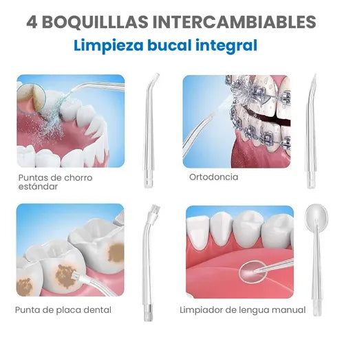 Irrigador Oral Limpieza Dental: Elimina el Sarro y Limpia profundamente 🦷