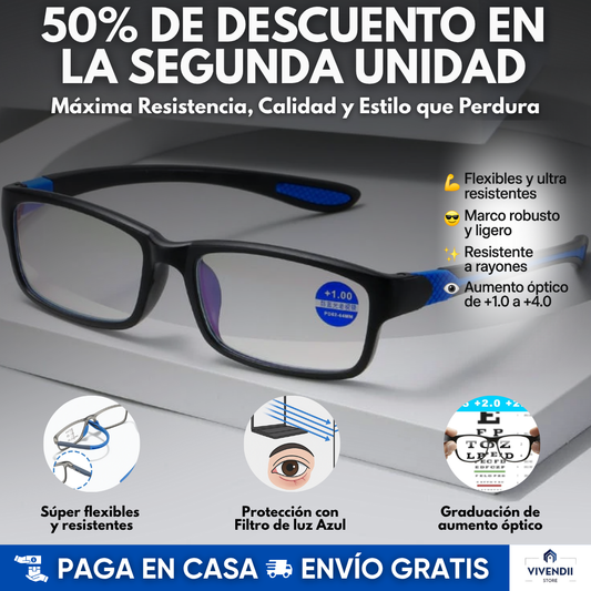 Gafas Deportivas Premium TR9O – Filtro Luz Azul, Máxima Resistencia y Estilo que Perdura | Aumento óptico personalizable| [Oferta HOY estuche de Lujo y kit de limpieza]🔥
