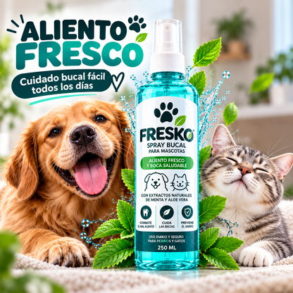 🐾 FRESKO – SPRAY BUCAL PARA MASCOTAS