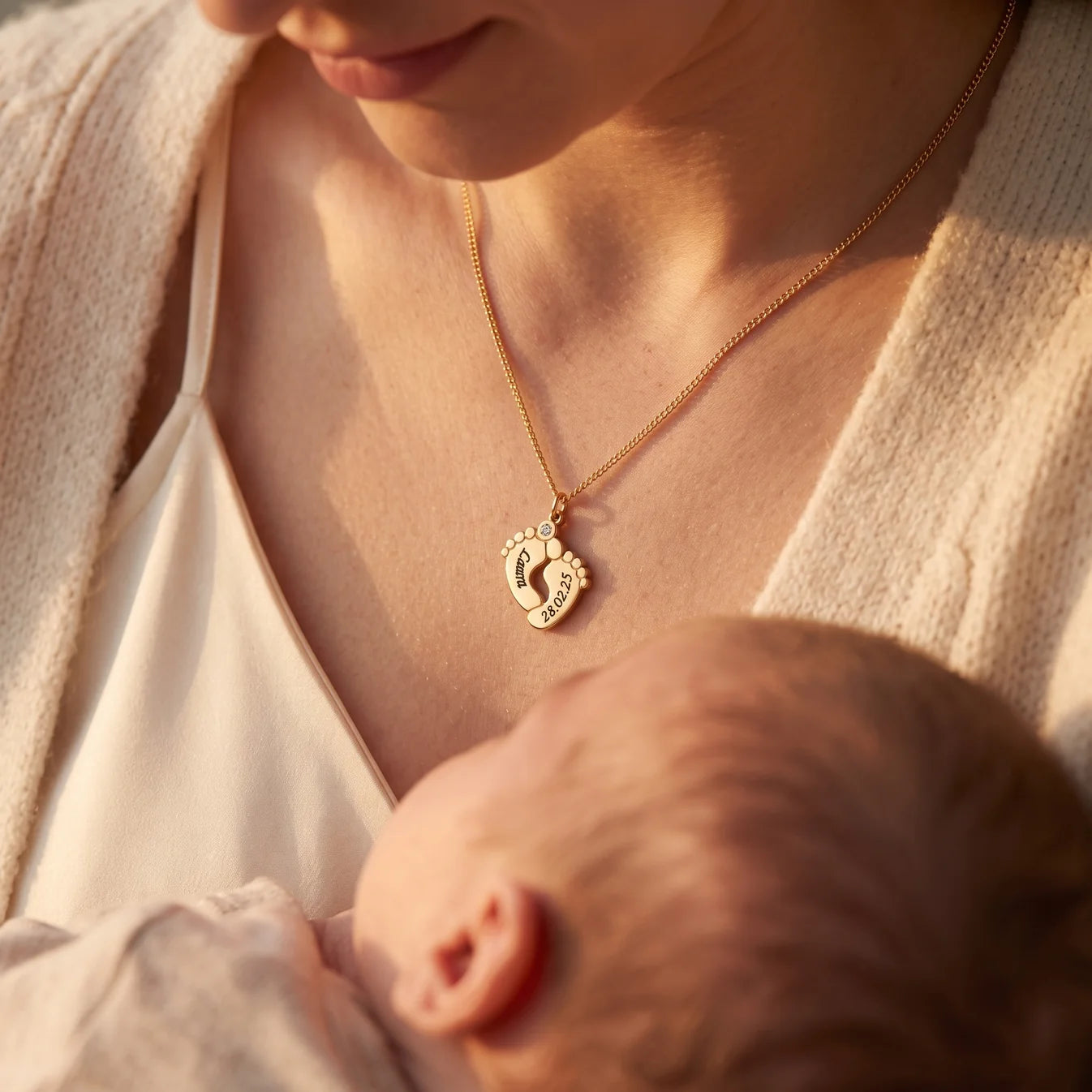 COLLAR HUELLA DE AMOR 👣 | PERSONALIZALO ❤️