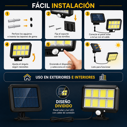 Reflector Solar Inteligente Con Sensor de Movimiento ☀️