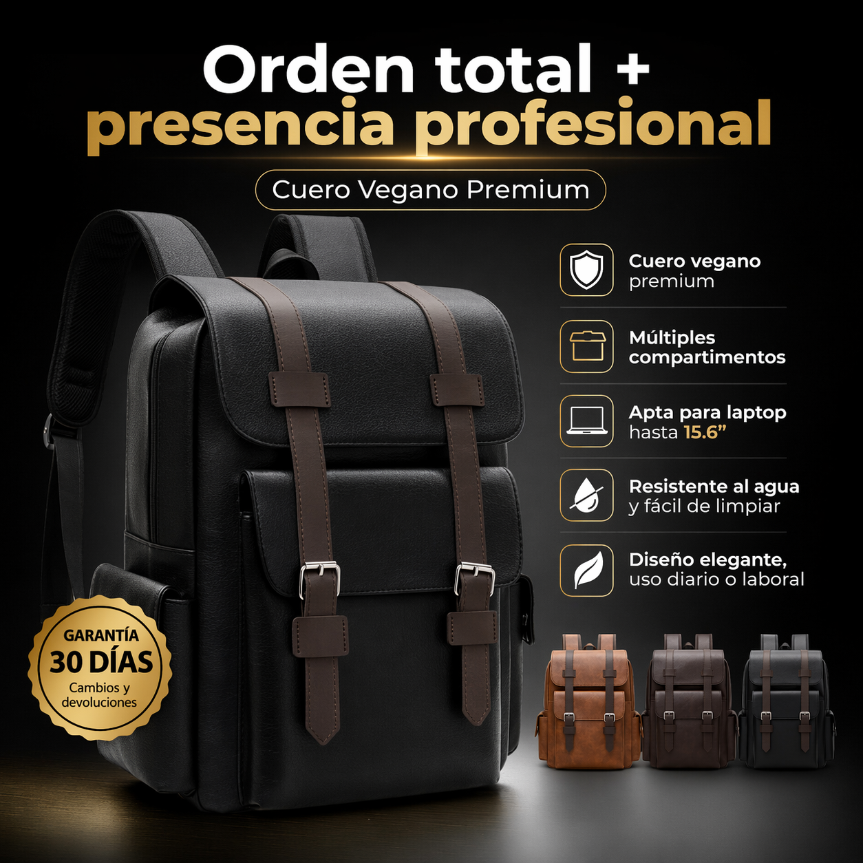 Morral de Cuero Mónaco Vintage: HOY 50% DCTO 🔥