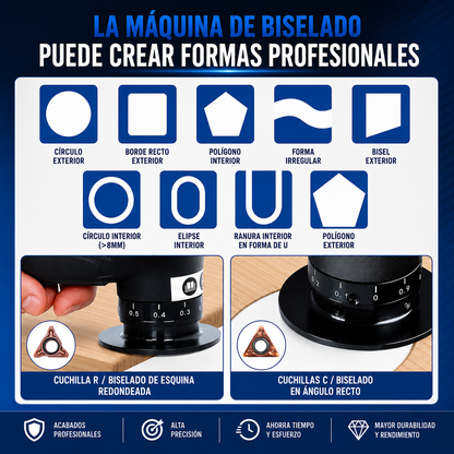 Herramienta de Biselado Portátil: Acabados y Bordes Profesionales 🛠️