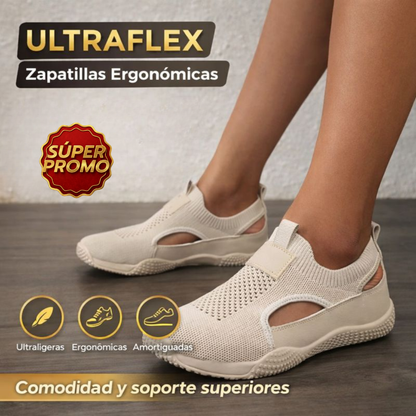 Zapatillas Ultraflex: ergonómica pura que elimina el dolor de caminar todo el día | Disfrutas de estilo + frescura + soporte 🛒