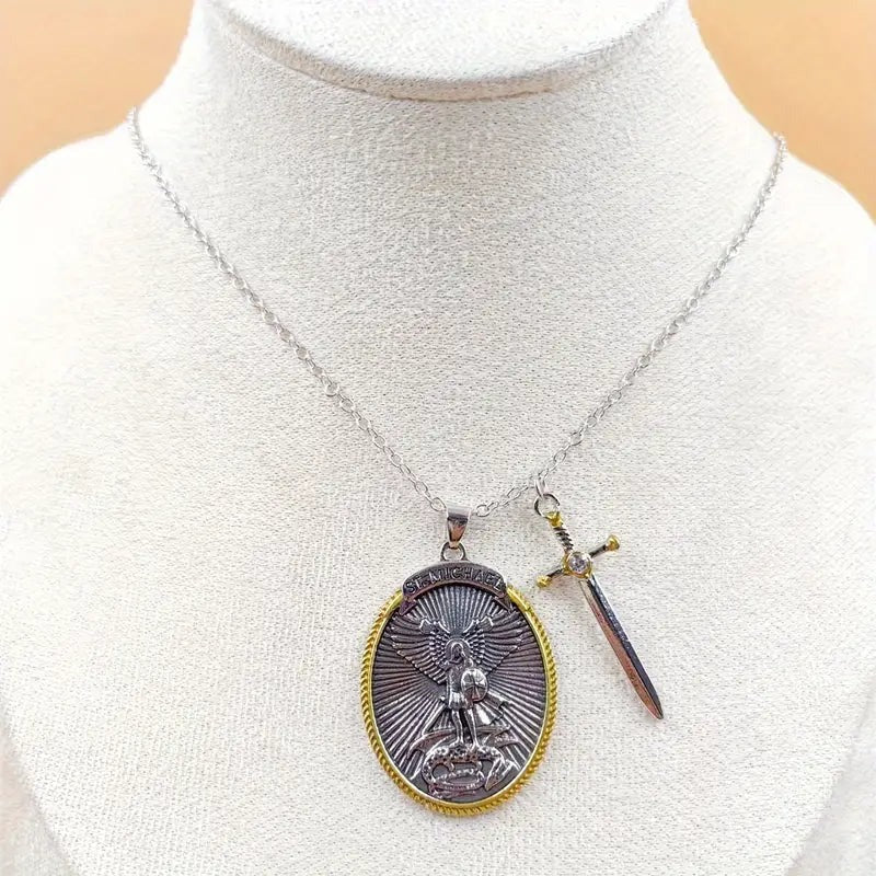 Collar de San Miguel Arcángel | Conecta con tu fe | Incluye caja de regalo 🎁