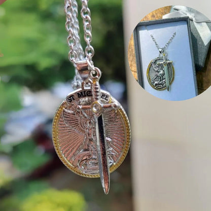 Collar de San Miguel Arcángel | Conecta con tu fe | Incluye caja de regalo 🎁