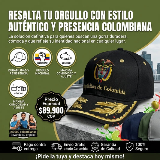 Gorra República de Colombia: Estilo auténtico y comodidad total 🧢